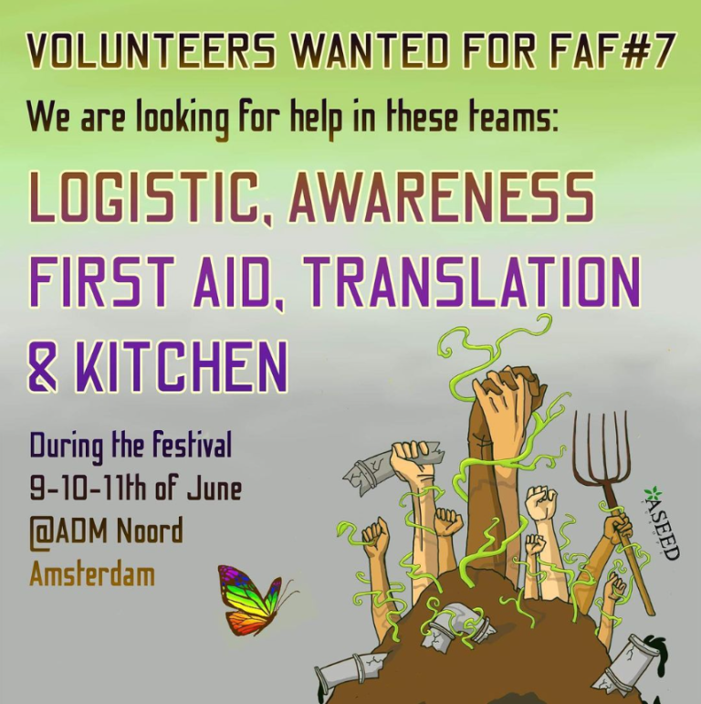 FAF#7 Amsterdam is looking for volunteers!